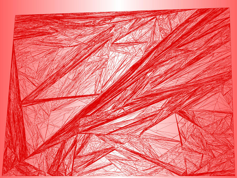 Red.286 Digital Art by Gareth Lewis