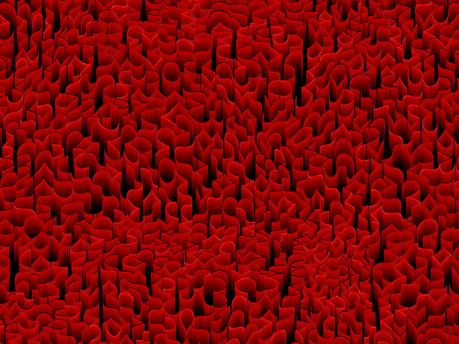 Red.403 Digital Art by Gareth Lewis