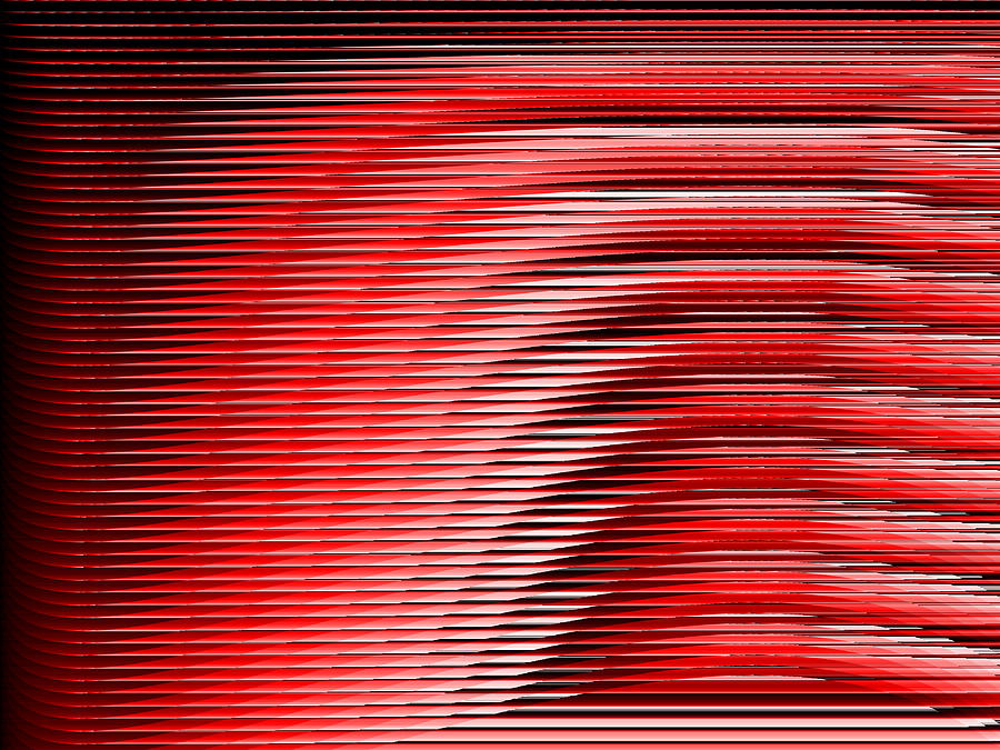 Red.43 Digital Art by Gareth Lewis