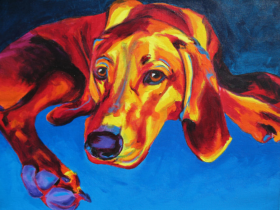 Redbone Coonhound Painting by Dawg Painter