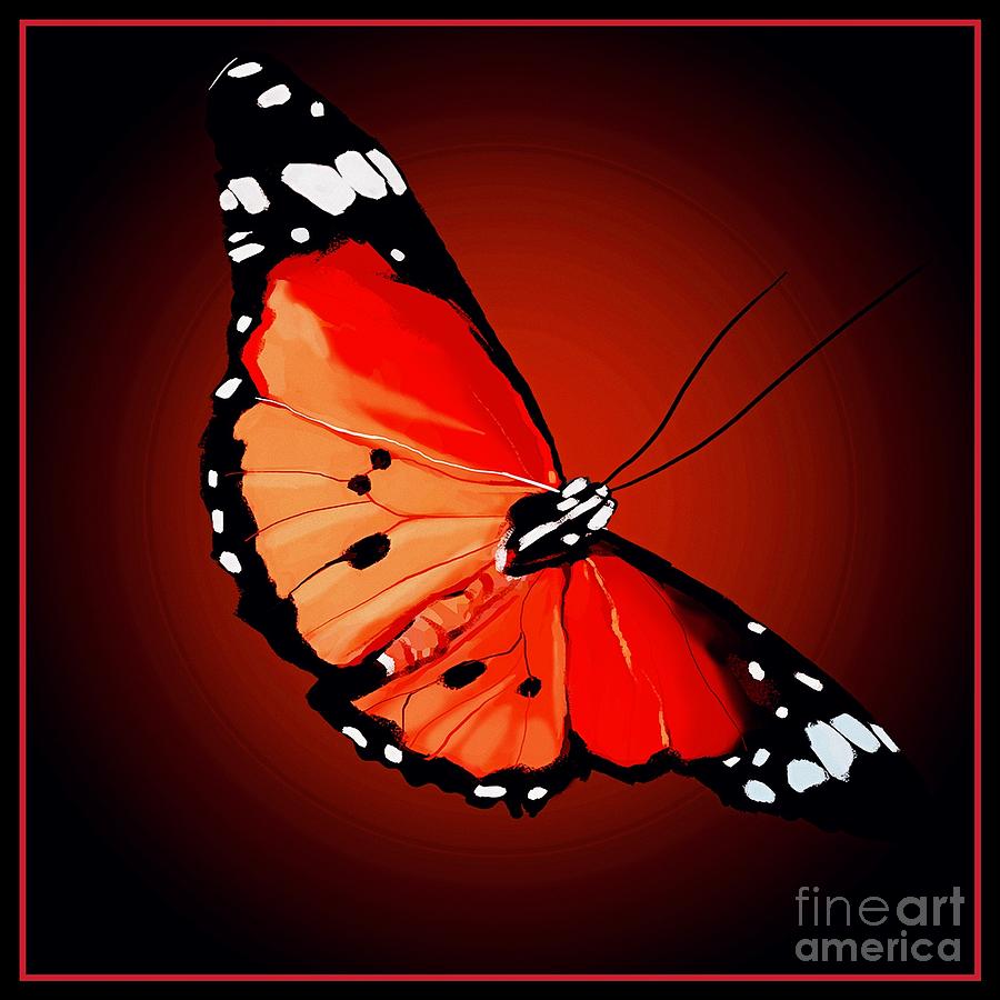 Redden Butterfly Digital Art by Gayle Price Thomas