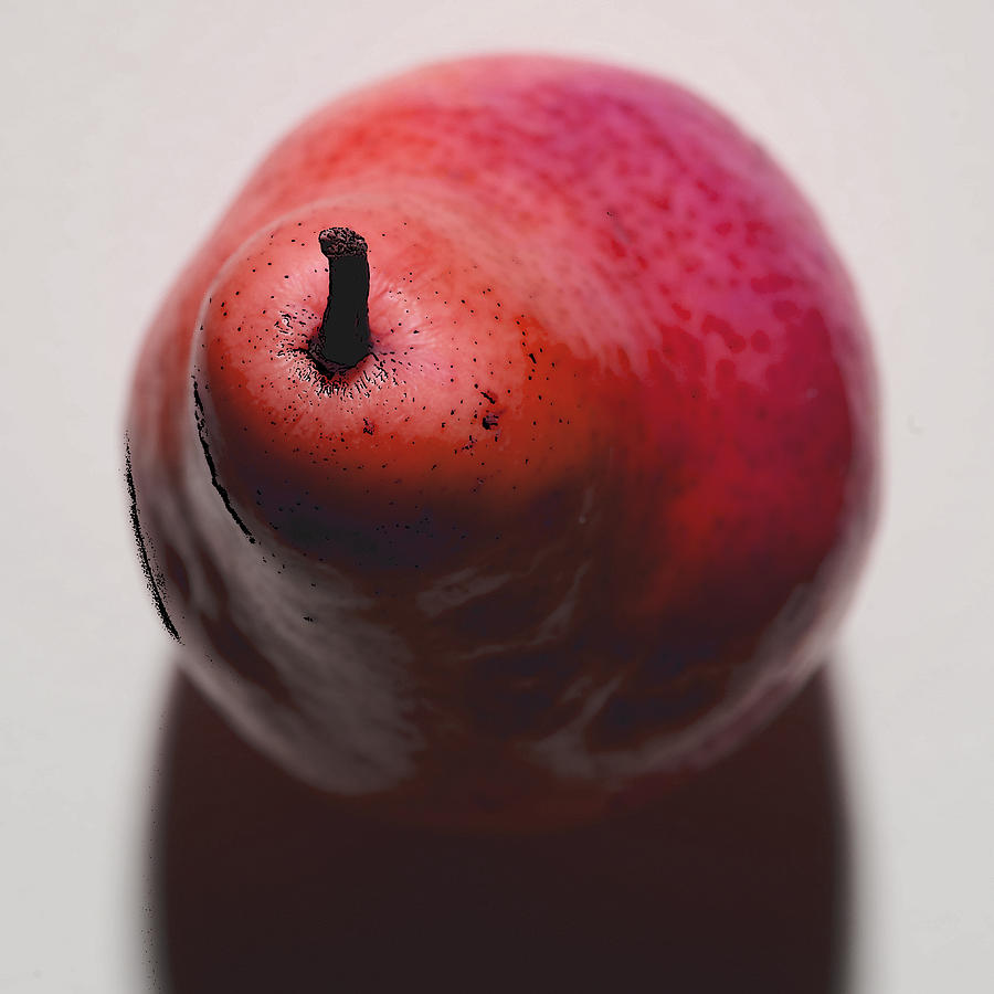Reddened Pear Photograph by Stoney Stone