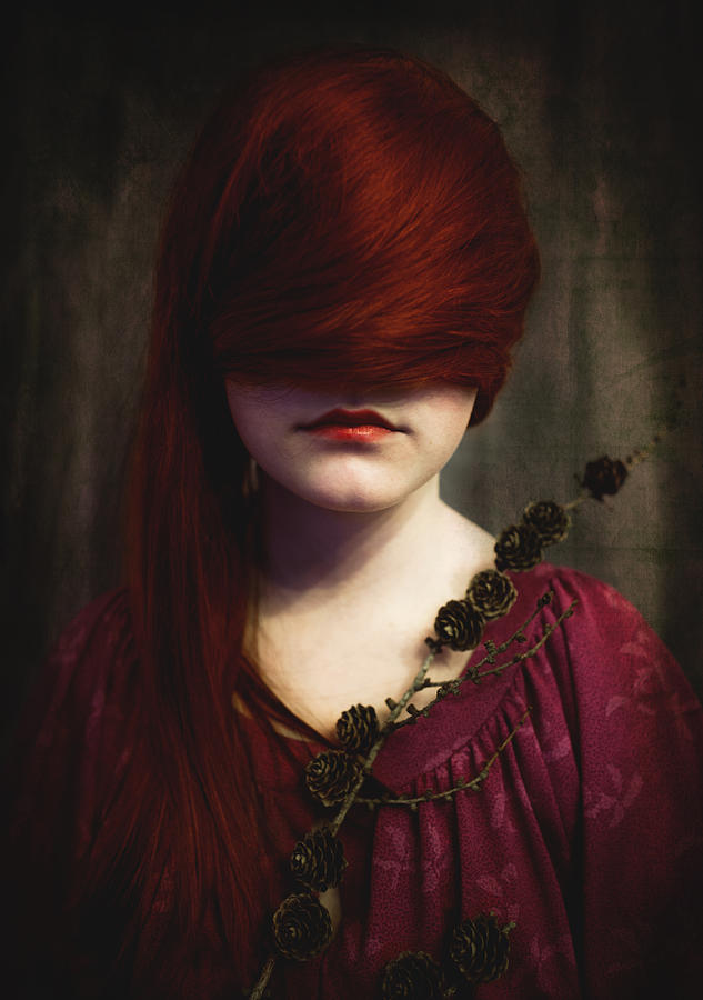 Portrait Photograph - Redhead by Jorun Larsen