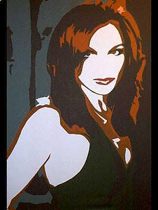 Women Painting - Redhead by Michael James Toomy Women Painting - Redhead by Michael James Toomy