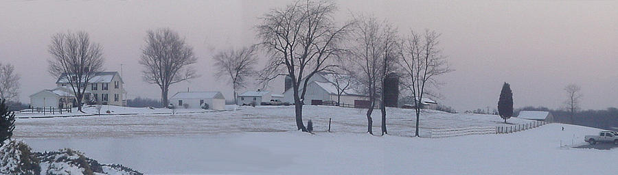Redman Winter Panorama Photograph by David Zimmerman