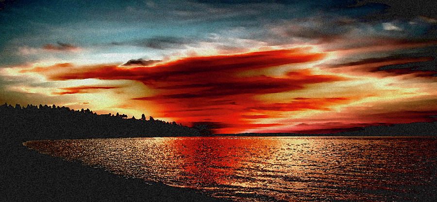 Redondo Red Sunset Photograph by David Patterson