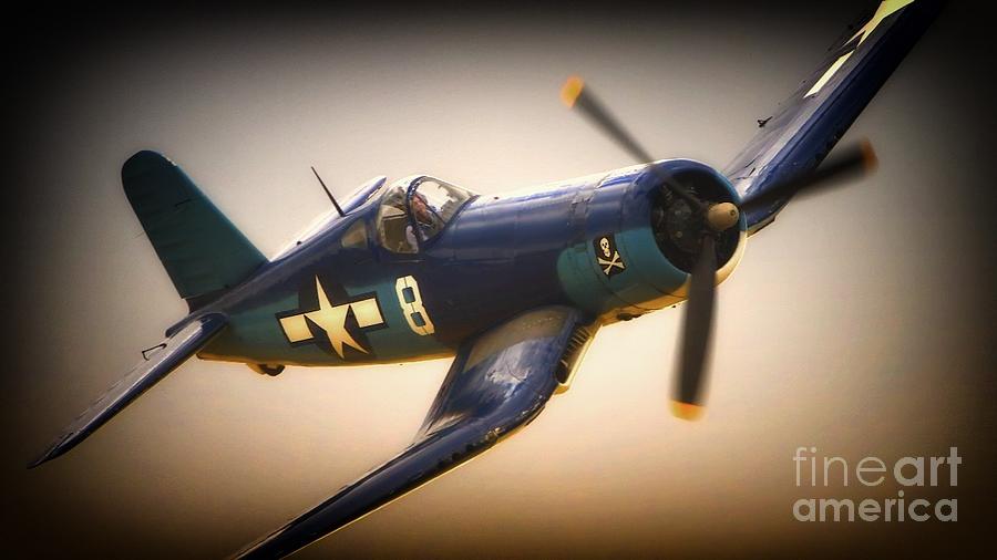 Redux for Clothing Vought F4u Corsair Jolly Roger No.8 Photograph by Gus McCrea