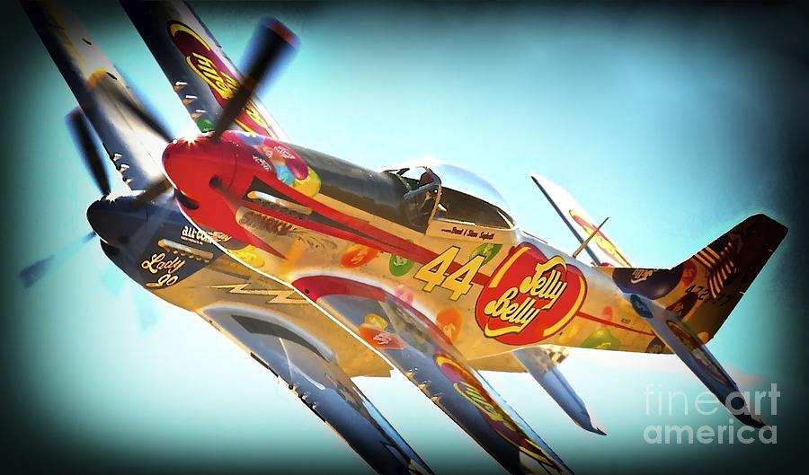 Redux for Tees P-51 Mustangs Lady Jo and Sparky Head to Head Reno Air Races  Photograph by Gus McCrea