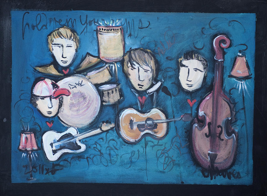 Reed Foehl Band Painting by Laurie Maves ART