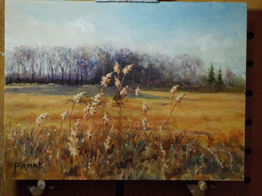 Reeds Painting by John Pirnak
