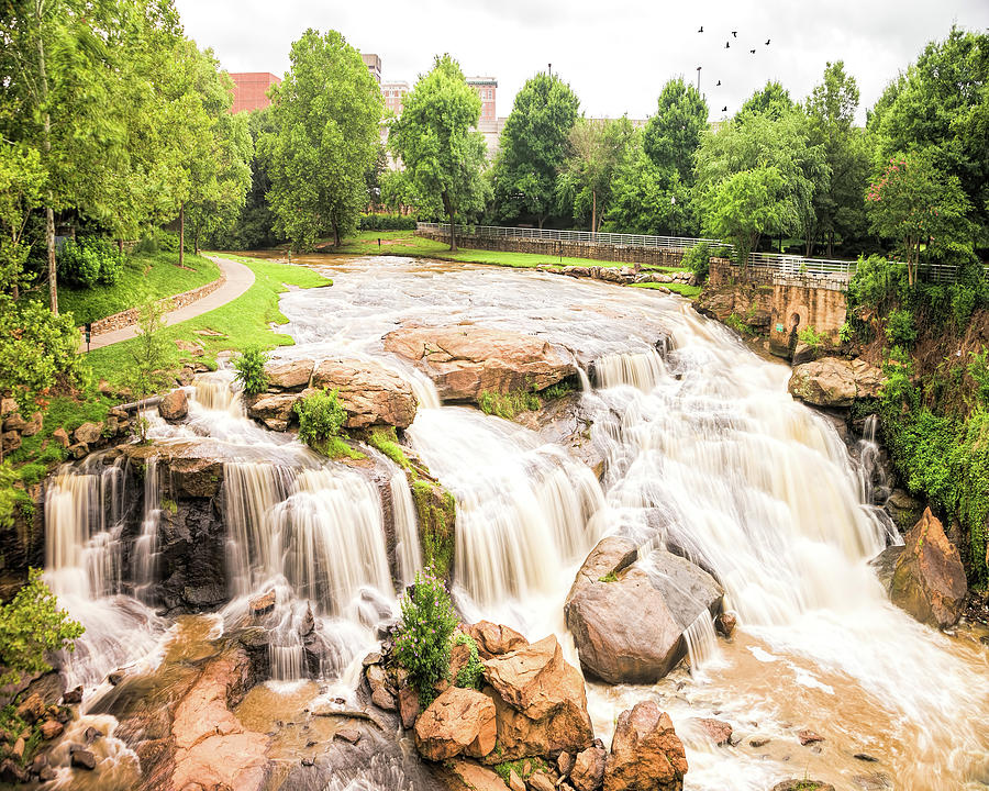 Reedy River Falls Greenville SC Photograph by Bellesouth Studio