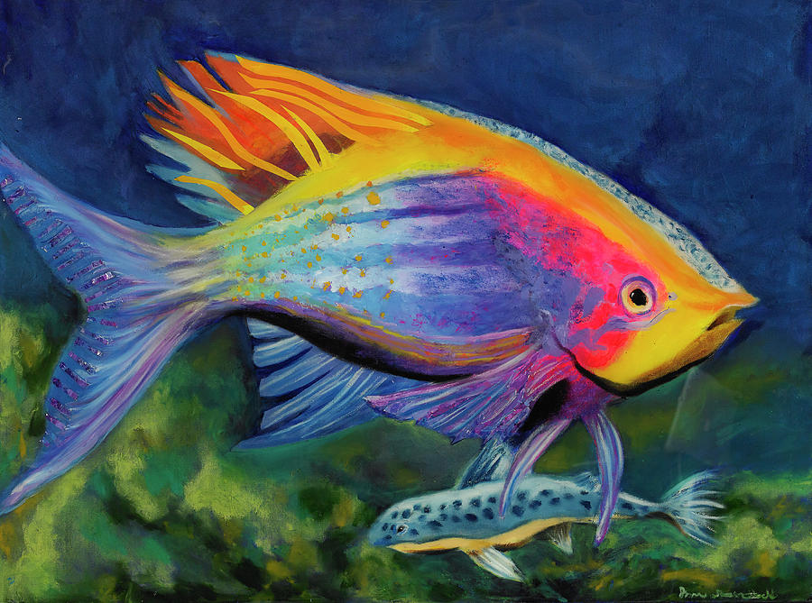 Anthias Painting - Reef Jewel by Jason Rosenstock Anthias Painting - Reef Jewel by Jason Rosenstock