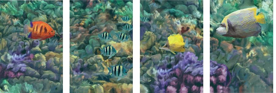 Reef Scene Painting by Stephen Jorgensen
