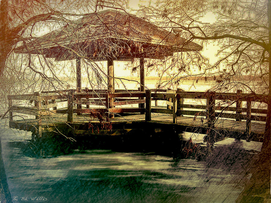 Reelfoot Lake Pavilion Digital Art by Bonnie Willis
