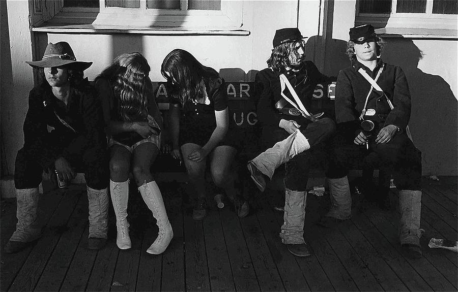 Reenactors and friends Helldorado Days Tombstone Arizona 1970 Photograph by David Lee Guss