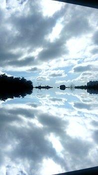 Clouds Photograph - Reflected clouds by Anamarija Marinovic