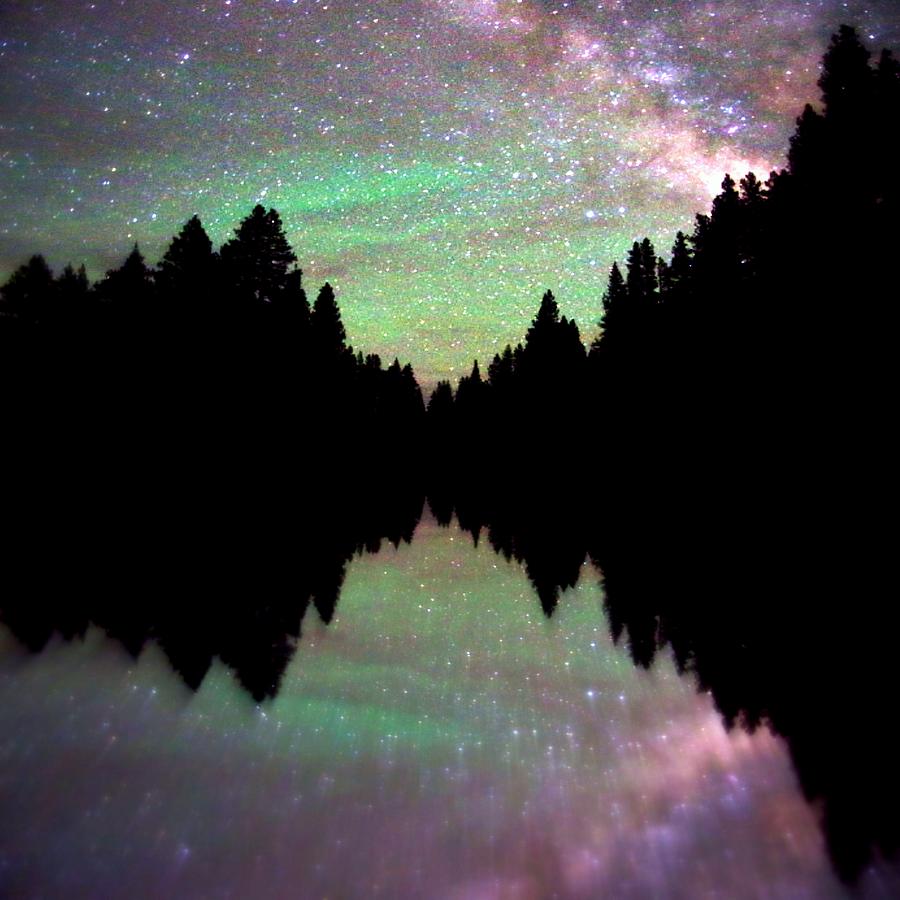 Reflected Galaxy Photograph by Matt Helm