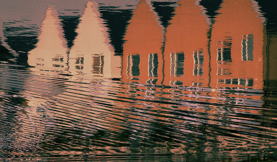 Water Photograph - Reflected Houses  by Clive Beake