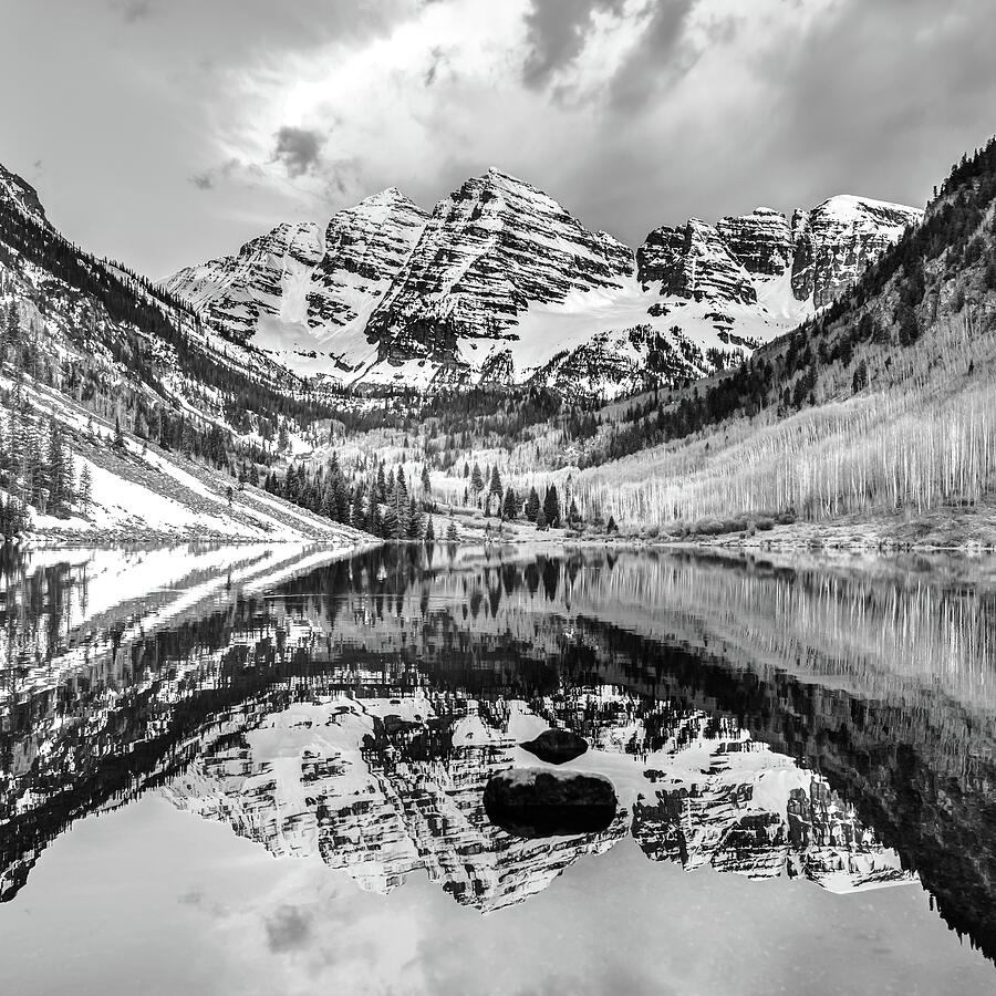 Reflected Perfection - Maroon Bells - Aspen Colorado Photograph by Gregory Ballos