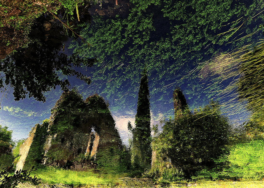 Abstract Photograph - Reflected Ruins by Fulvio Pellegrini