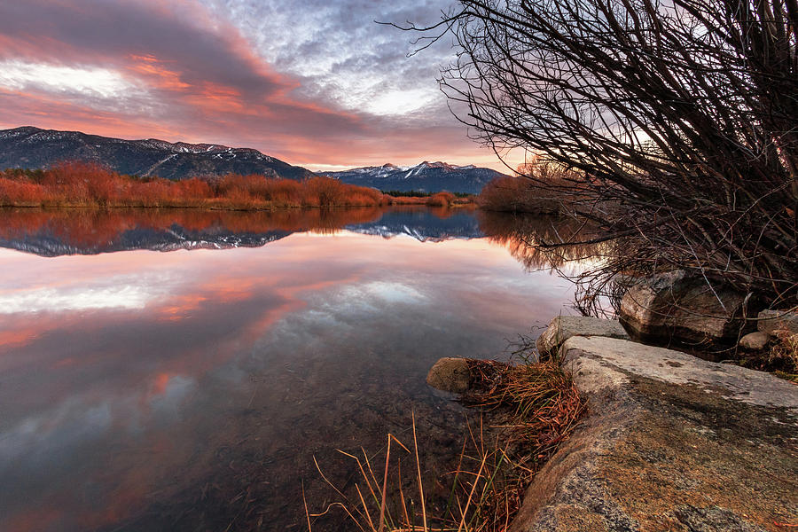 Reflected Sierra Sunset Splendor Photograph by Mike Herron - Pixels