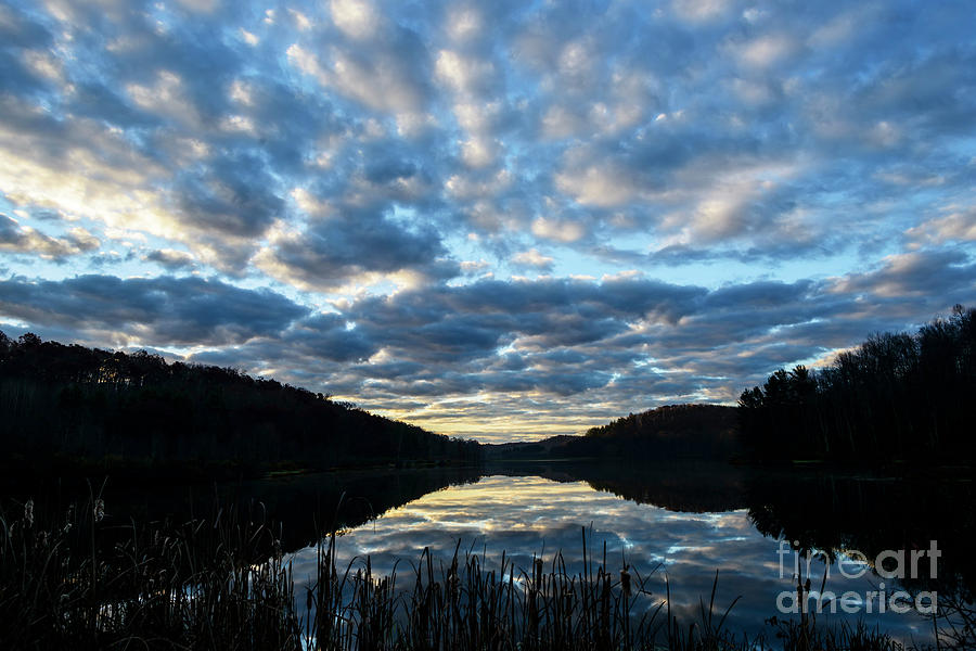 Reflecting Clouds on  Lake Photograph by Thomas R Fletcher