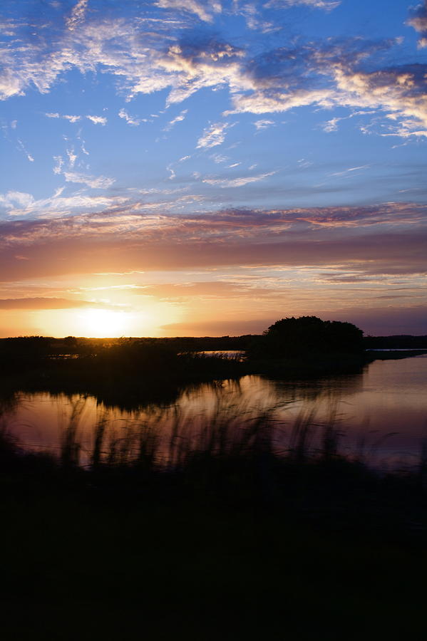 Sunset Photograph - Reflecting Everglade Sunset by Kyle Petersen