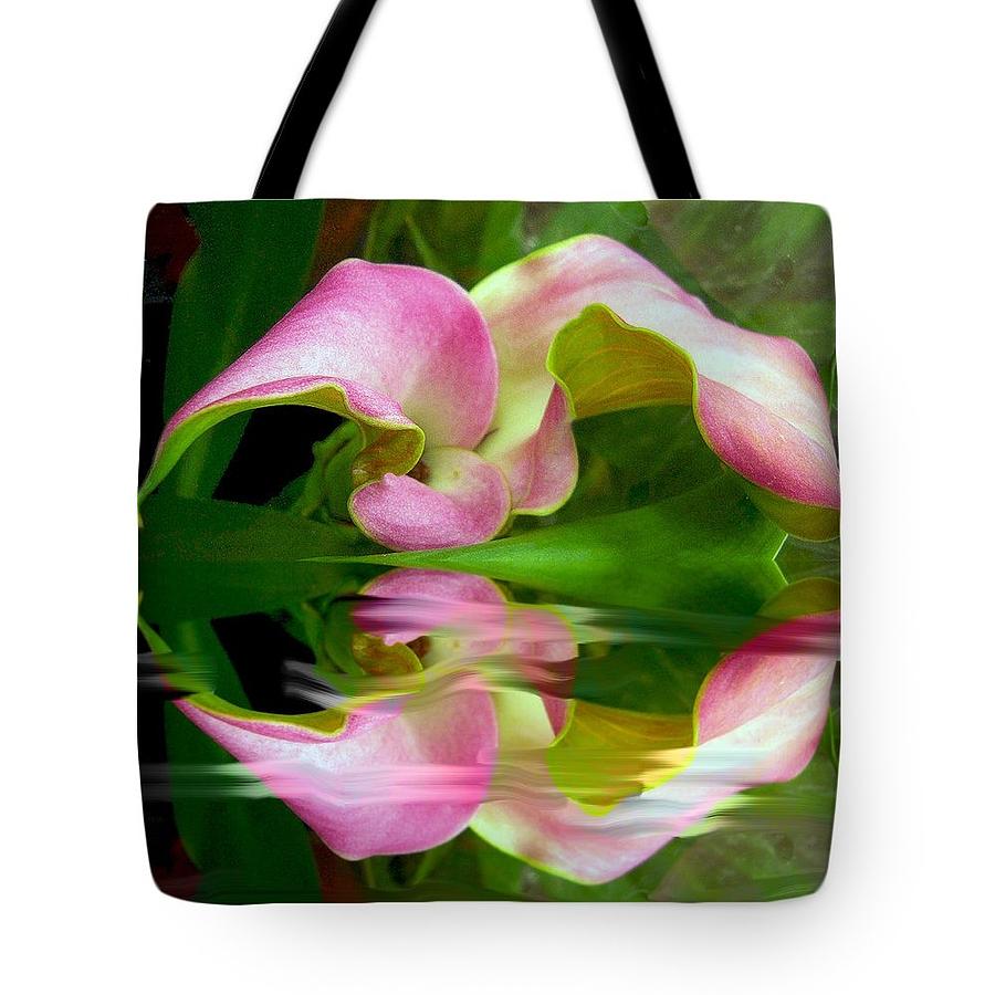 Reflecting Lily Tote Bag Photograph by Michele Avanti
