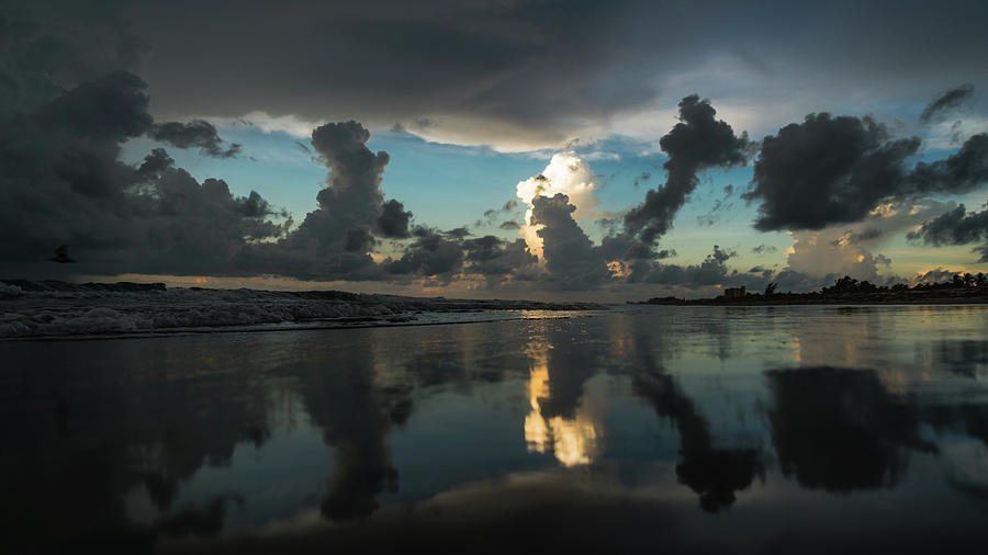 Reflecting on the Storm at Sunrise Delray Beach Florida Photograph by Lawrence S Richardson Jr