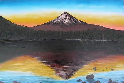 Reflecting On Trillium Painting by Darla Boljat Reflecting On Trillium Painting by Darla Boljat