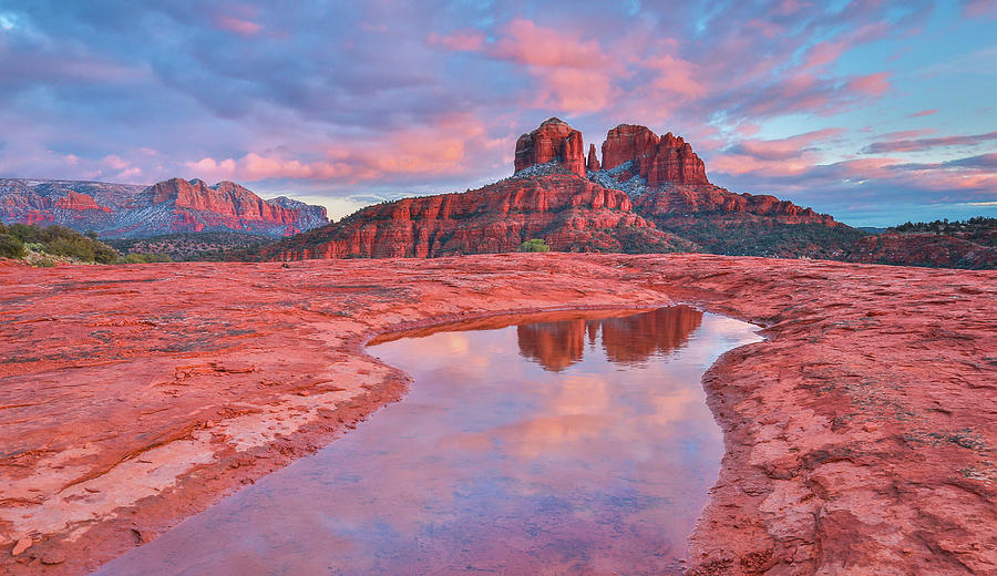 Desert Photograph - Reflecting the Red Rocks by Stacy LeClair
