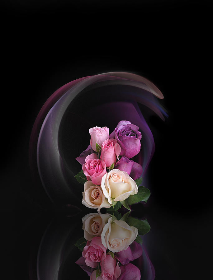 Flower Mixed Media - Reflection 35 by Diane McCool-Babineau