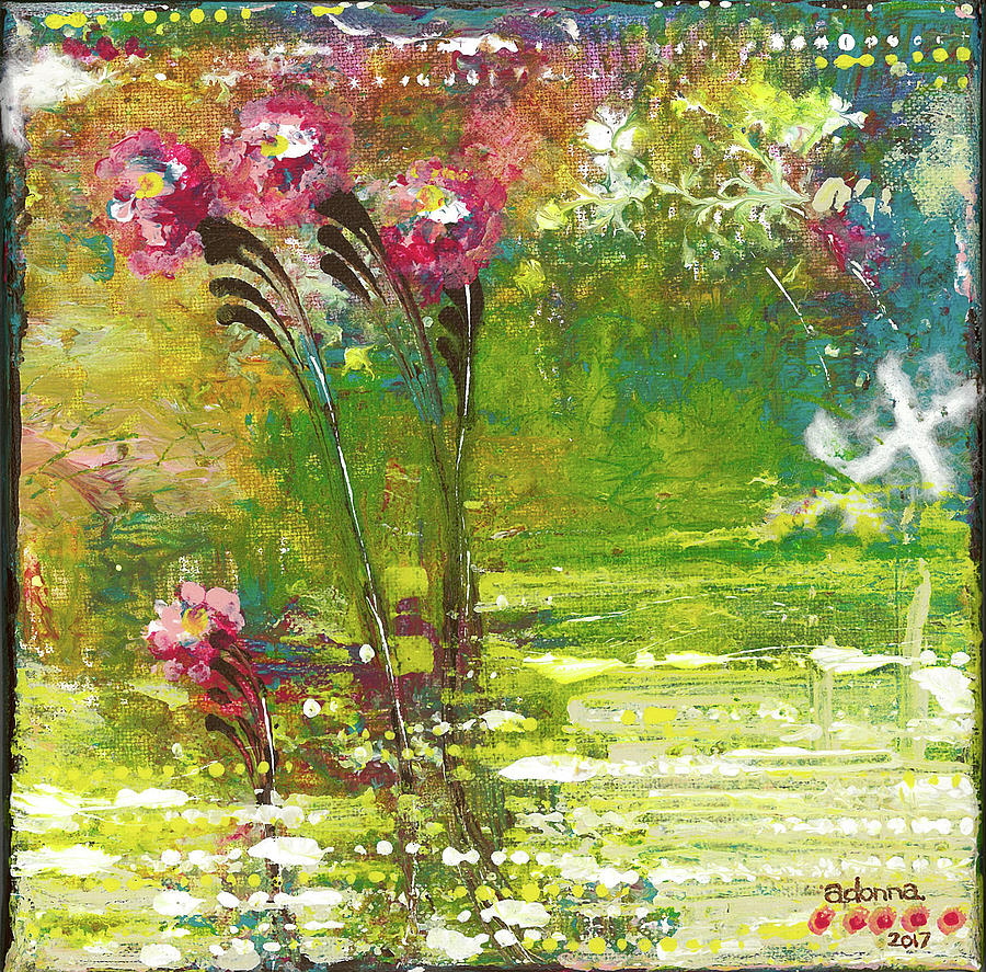 Flower Mixed Media - Reflection by Adonna Ebrahimi