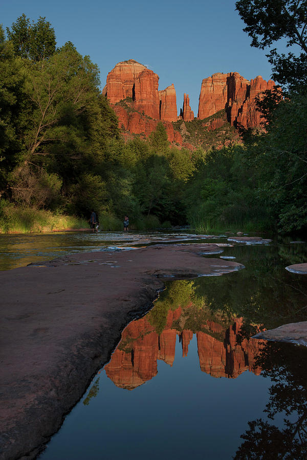 Reflection at Cathedral Rock Photograph by Sue Cullumber