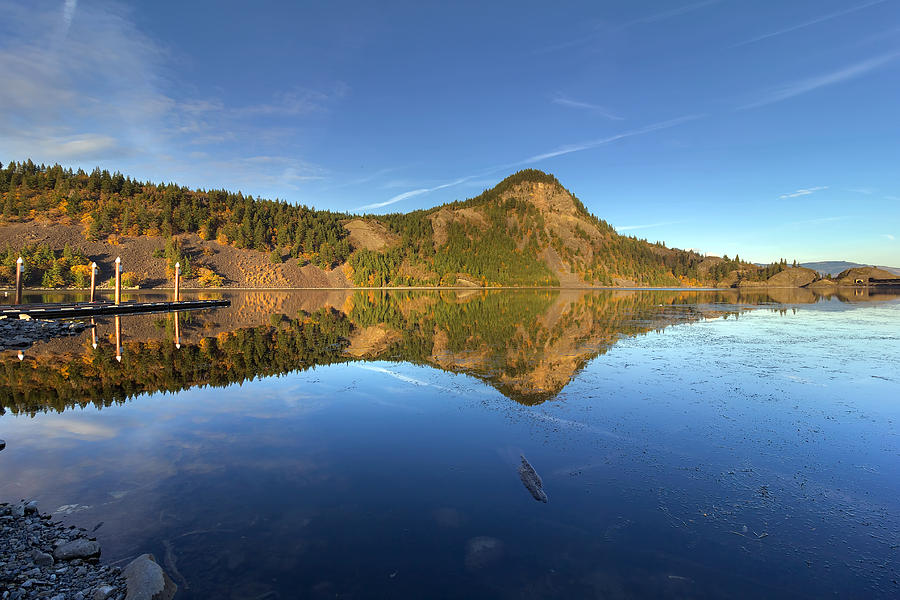 Reflection at Drano Lake Photograph by Jit Lim | Fine Art America