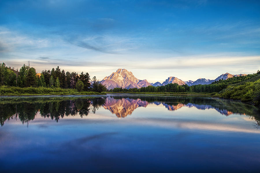 Reflection At Oxbow Bend Photograph