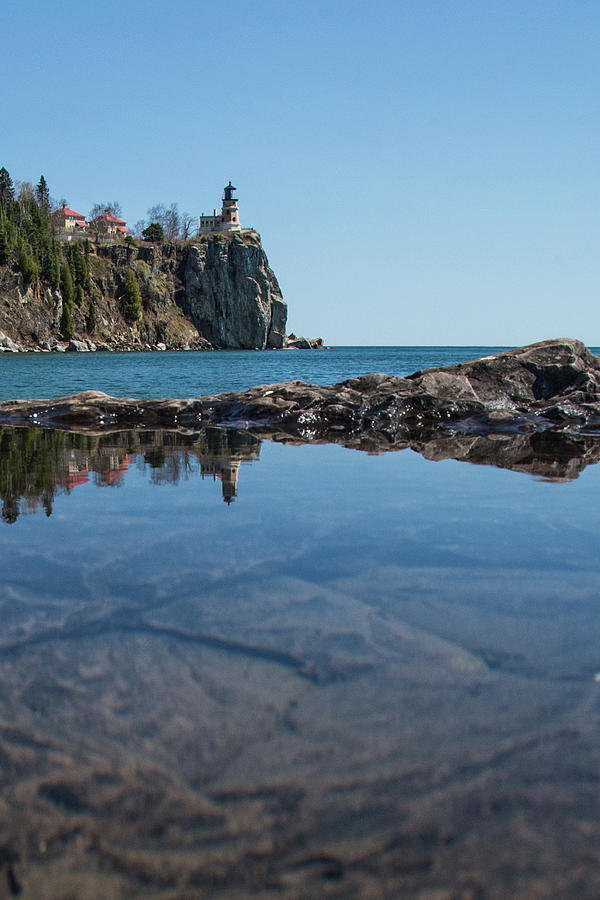 Reflection at Split Rock Photograph by Joe Kopp