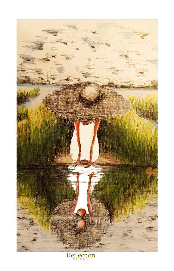 Reflection Mixed Media by C F Legette