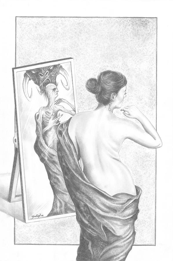 Reflection Drawing By Julian B