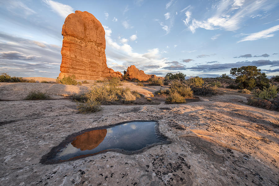 Reflection of Arches Photograph by Jon Glaser