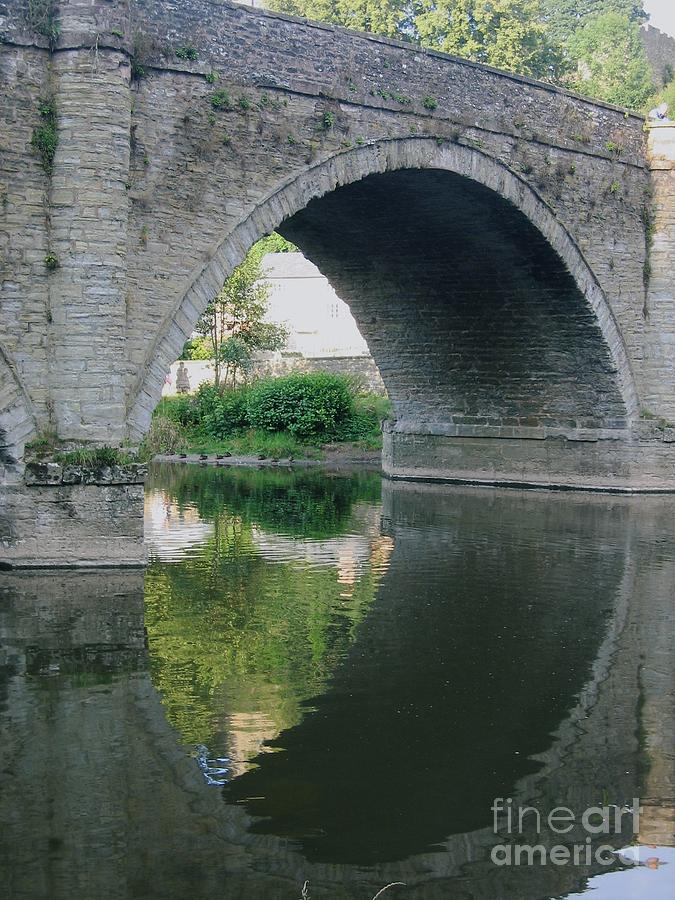 Summer Photograph - Reflection of Dinham Bridge on the Teme by Jackie Tweddle