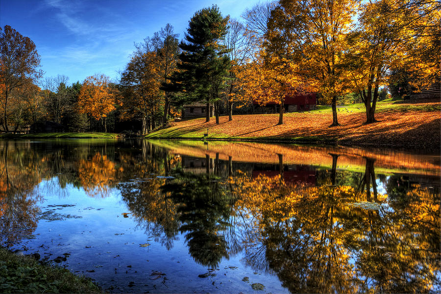 Reflection of Northeast Ohio Fall Photograph by David Dufresne