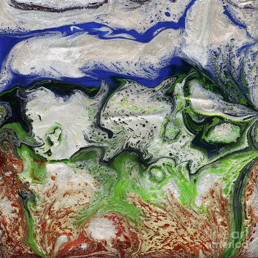 Vibrating Mixed Media - Reflection of the Forest by Terry McConnell Vibrating Mixed Media - Reflection of the Forest by Terry McConnell