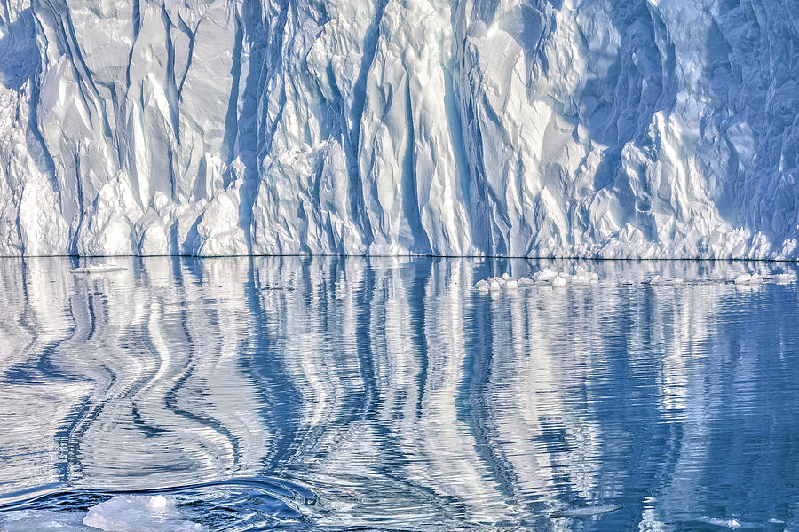 reflection of the iceberg - Greenland Photograph by Joana Kruse