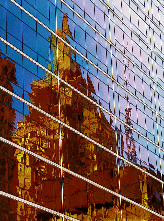 Reflection of the Past - Tulsa Photograph by Susan Vineyard