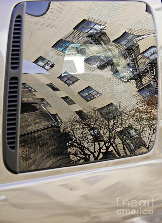 Reflection on a Parked Car 17   Photograph by Sarah Loft
