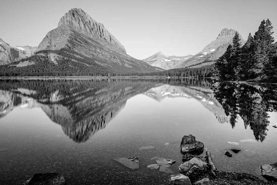 Glacier National Park Photograph - Reflection on Swift Current Lake  by John McGraw