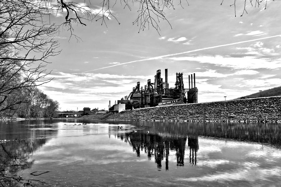 Reflection on the Lehigh Photograph by DJ Florek