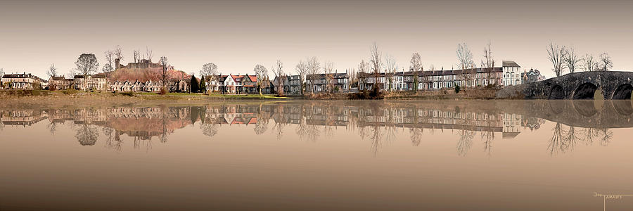 Reflection River Kent Kendal 2 Digital Art by Joe Tamassy