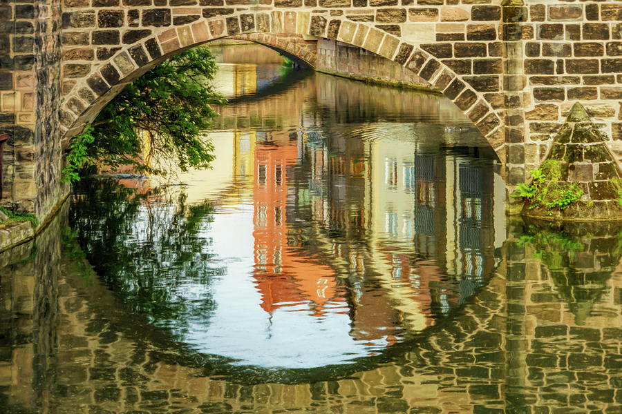 Reflection under the Bridge Photograph by Betty Eich